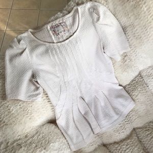 Anthropologie Peplum Blouse